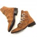 Givenchy Studded Multi-Strap Suede Boots